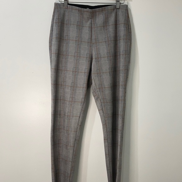 Zara Pants - NWT Zara plaid straight leg pants large